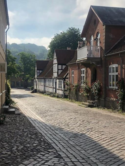 Idyllisk, Historisk Byhus Ved Fjorden I Mariager Kültér fotó